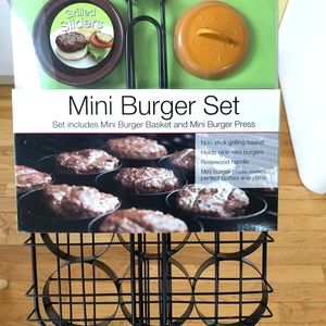 Mini burger grill set